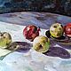 Painting Sunny Apples. Pair still life, Pictures, Moscow,  Фото №1