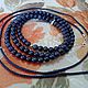Order Cord 2 mm silk blue in 925 sterling silver. marusjy. Livemaster. . Chokers Фото №3
