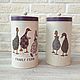 Order Cans for Bulk Products Tin Cans Kitchen Decor Geese. nbardova. Livemaster. . Jars Фото №3
