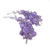 Украшения handmade. Livemaster - original item Amethyst Parfait Earrings Handmade Natural Lavender Amethysts. Handmade.