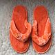 Orange flip flops from Mouton, Slippers, Moscow,  Фото №1
