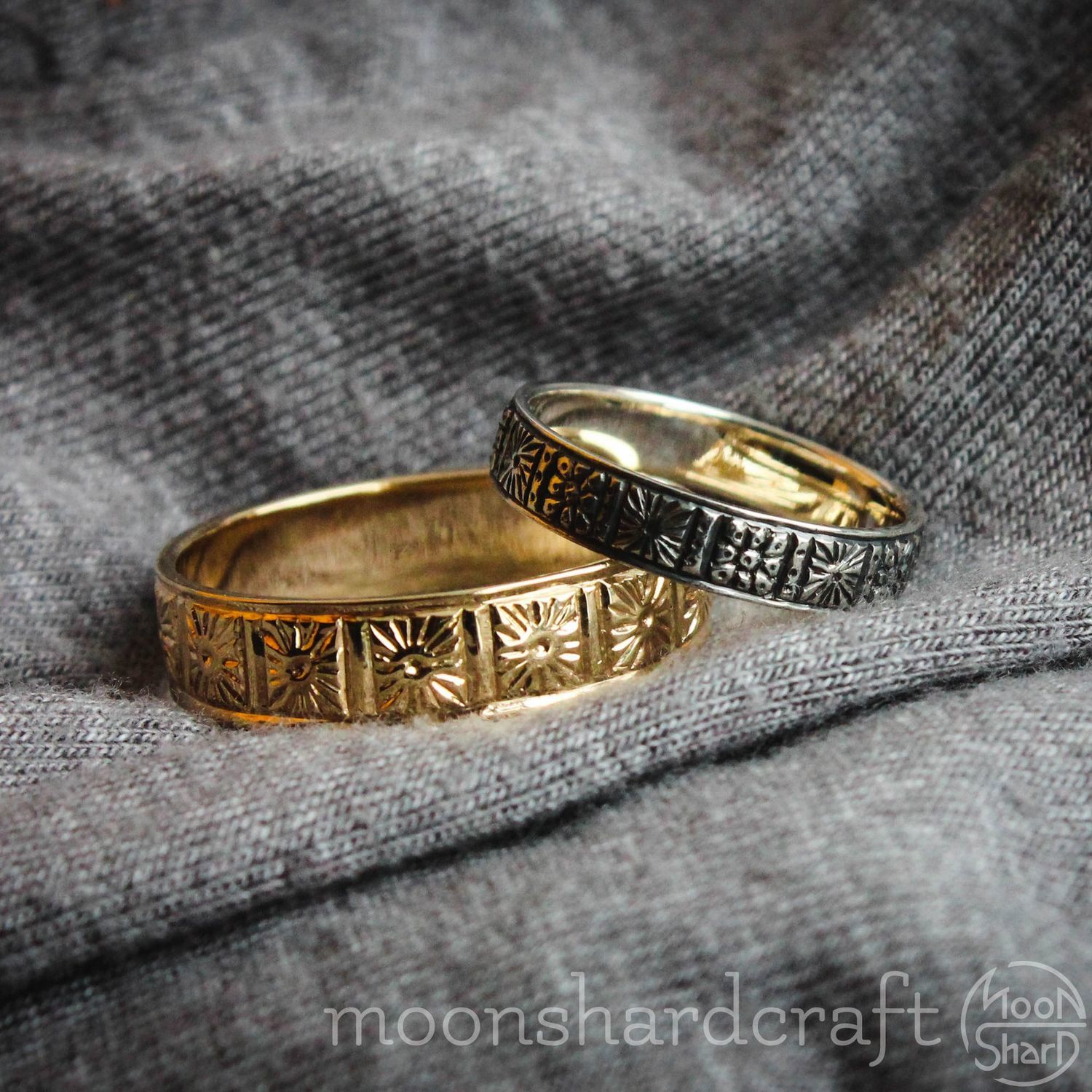 Sun and moon store wedding bands