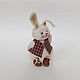 Order Bunny in a vest. Rabbit miniature. Rabbit -. kuklaolya08. Livemaster. . Miniature figurines Фото №3