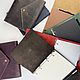 Notebook envelope made of genuine leather. Notebooks. KullikovCraft. My Livemaster. Фото №5