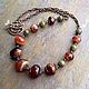 To buy a necklace with natural stones. Necklace with agate and jasper. Necklace. Bijoux-By-Inna. Online shopping on My Livemaster.  Фото №2