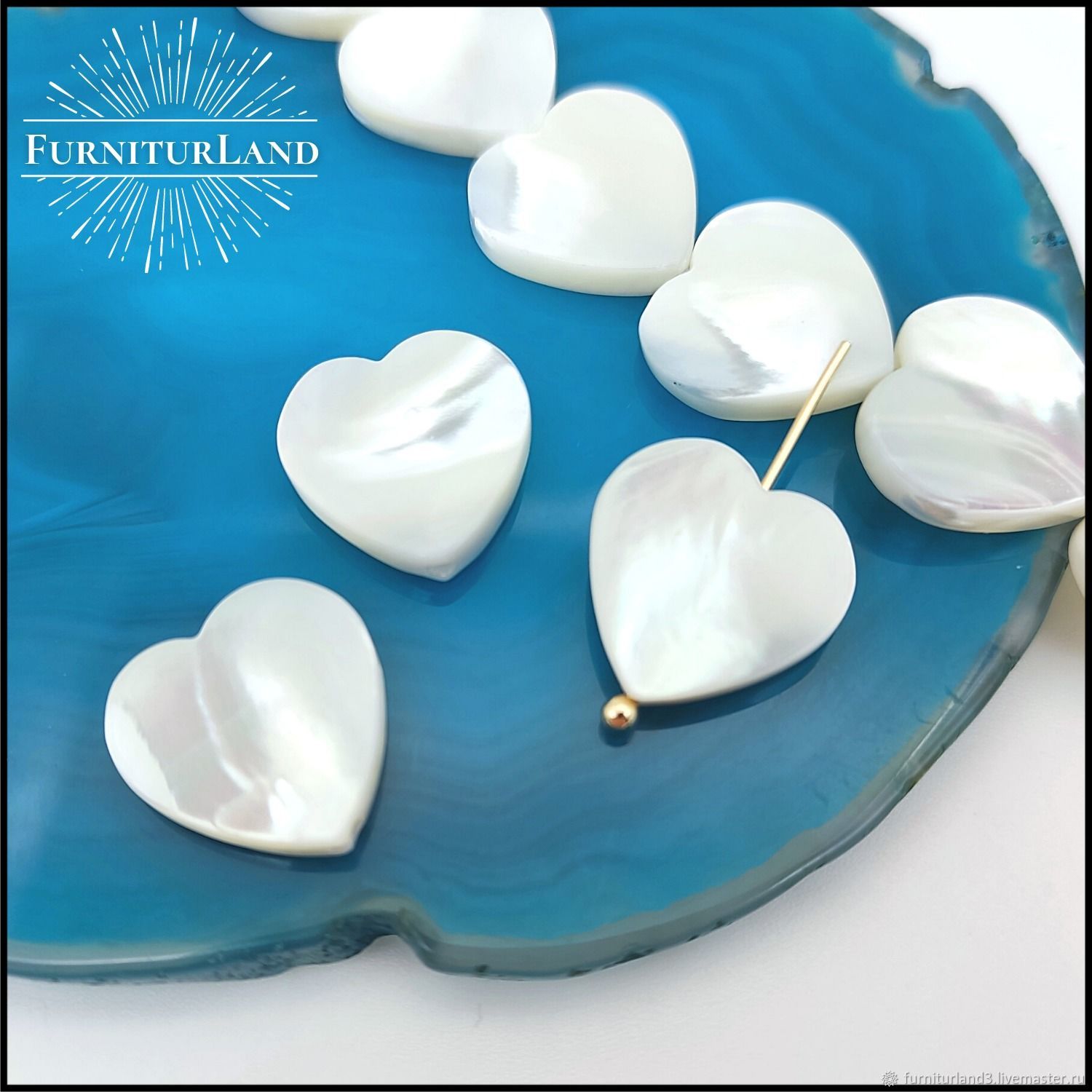 сердце перламутр