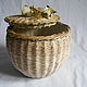 a wicker basket in the style of shabby chic. Basket. paperchest (paperchest). My Livemaster. Фото №5