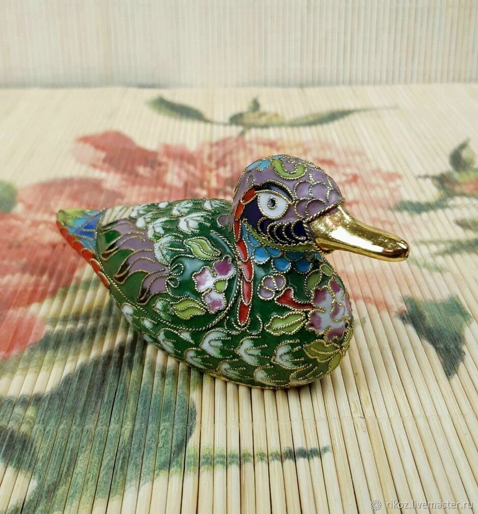 Винтаж: УТКА ФИГУРКА ПТИЦЫ Cloisonne Клуазоне Китай купить в  интернет-магазине Ярмарка Мастеров по цене 6100 ₽ – RF2GYRU | Статуэтки  винтажные, Москва - доставка по России