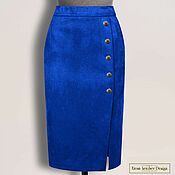 Одежда handmade. Livemaster - original item Lazaria skirt made of genuine suede/leather (any color). Handmade.