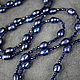 Elegant long beads and blue pearls 'Peacock' and spinel. Beads2. naturalkavni. Online shopping on My Livemaster.  Фото №2