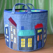 Для дома и интерьера handmade. Livemaster - original item Baskets: toy basket. Handmade.