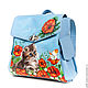 Backpack 'Kitten and butterfly'. Backpacks. Pelle Volare. Online shopping on My Livemaster.  Фото №2