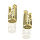 Парные позолоченные серьги из серебра BADGIR GOLD. Серьги классические. THING JEWELRY. Интернет-магазин Ярмарка Мастеров.  Фото №2
