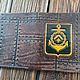 Order Passport cover made of leather with embossed Northern Fleet of the Russian Navy. CrazyLeatherGoods. Livemaster. . Passport cover Фото №3