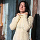 Cream-colored purebred sweater. Sweaters. Irina-knitting. Online shopping on My Livemaster.  Фото №2