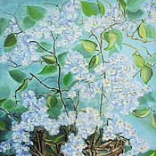 Oil painting bouquet of primroses 