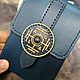 Чехол для карт таро "Колесо фортуны" сапфир. Чехол для карт. LeatherTarotCase / NeilaCraft. Ярмарка Мастеров.  Фото №5