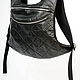 Black Leather BackPack. Backpacks. Lollypie - Modiste Cat. Online shopping on My Livemaster.  Фото №2