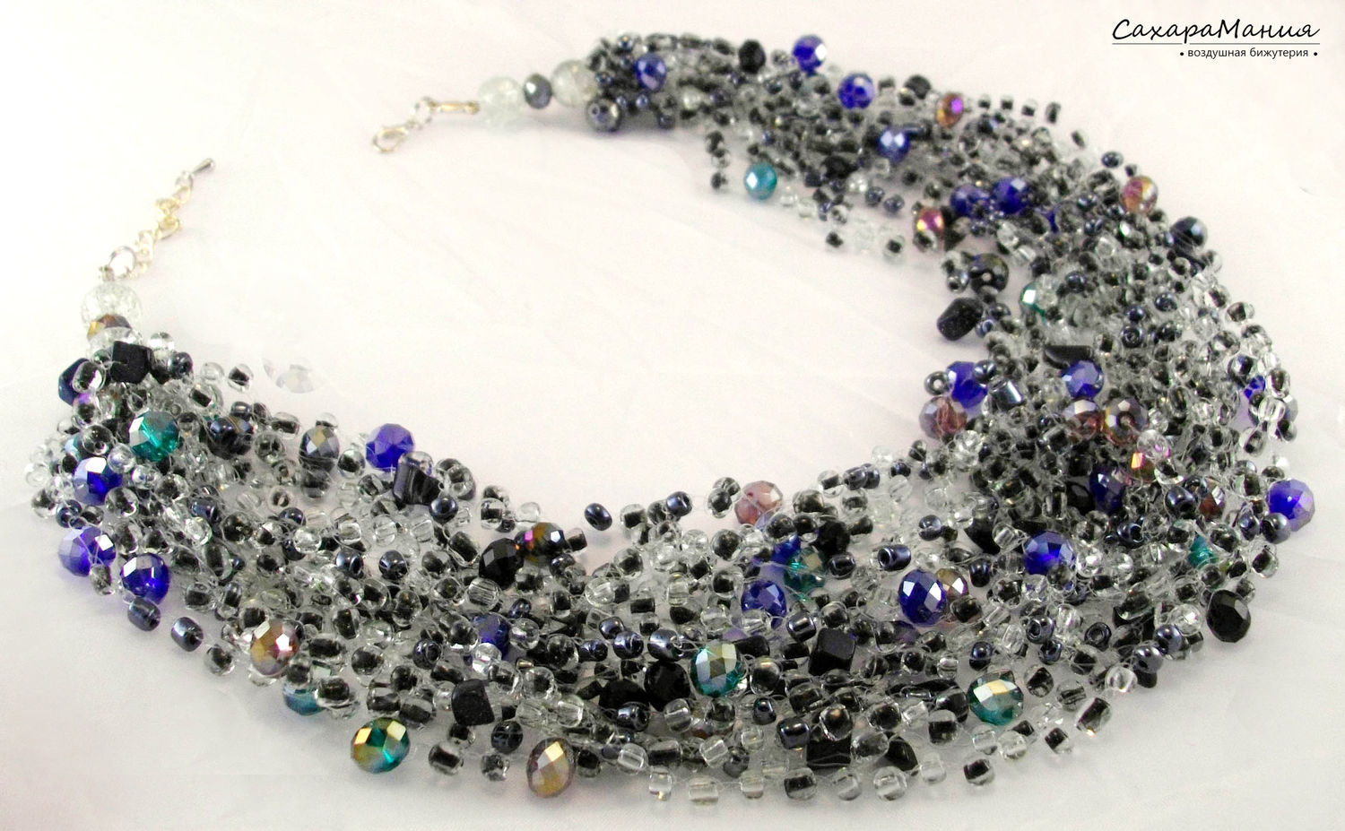 Chunky Necklace Bijoux Layered Crochet Jewelry Eco Beads Necklaces Beads Handmade Livemaster Chunky Necklace Bijoux Layered Crochet
