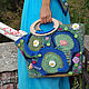 Knitted bag 'water Lilies' based on Claude Monela, Classic Bag, Moscow,  Фото №1