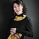   ' Kiss' based on Gustav Klimt. Necklace. asmik (asmik). Online shopping on My Livemaster.  Фото №2
