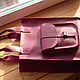 Leather bag in Fuchsia, Classic Bag, Moscow,  Фото №1