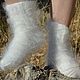 Downy white socks 'DOWNY CHIC' Fluffy Unisex. Socks. KOZAmoDA (kozamoda) (kozamoda). Online shopping on My Livemaster.  Фото №2
