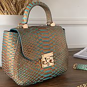 Сумки и аксессуары handmade. Livemaster - original item Leather handbag from Python. Handmade.
