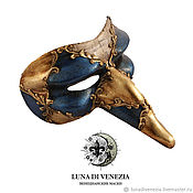 Маска венецианская Арлекино Гранде (костюмная)