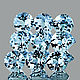 Aquamarine (blue Beryl) 3,5 mm. VVS1, Crystals, Yoshkar-Ola,  Фото №1