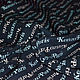 Твил  вискозный надписи на синем Кензо. Ткани. Ткани от  МОДНЫХ ВМЕСТЕ. Ярмарка Мастеров.  Фото №4