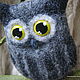 Felted Owl brooch, Brooches, Ivano-Frankivsk,  Фото №1