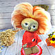 Domovenok Kuzya, grimy. Author's textile doll, interior, Stuffed Toys, Buoy,  Фото №1