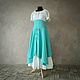 Swing linen skirt in Tiffany color. Skirts. pugovkino delo (Pugovkino-delo). Online shopping on My Livemaster.  Фото №2