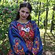  Блузка по косой с жар-птицей, Блузки, Воронеж,  Фото №1