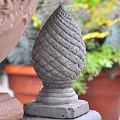 Дача и сад handmade. Livemaster - original item Pinecone on a leg 18cm concrete garden decor Pommel. Handmade.