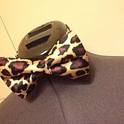 Аксессуары handmade. Livemaster - original item Egoist bow tie, silk. , leopard. Handmade.