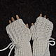 Order Hand-knitted mittens,oversize, half-wool. alena11-75. Livemaster. . Mitts Фото №3