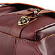 Leather bag 'Foreman' (burgundy-brown). Men\'s bag. Russian leather Guild. My Livemaster. Фото №6