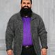 Knitted sweater 'On guard of health' is warm, made of goat down, Sweatshirts for men, Voronezh,  Фото №1