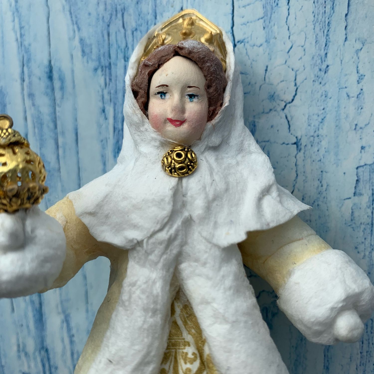 Подарок на день рождения, подарок женщине, ватная игрушка на елку ...