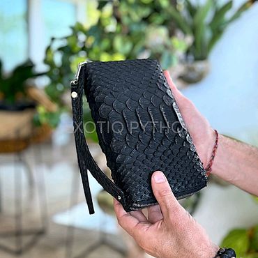 Сумки ручной работы. Ярмарка Мастеров - ручная работа Кошелек из кожи питона. Handmade.