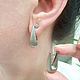 Silver drop earring. Earrings. TigRa (SilverGH) (SerebroGH). Online shopping on My Livemaster.  Фото №2
