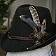 Шляпа охотника "А-ля Тироль". Шляпы. Nataly Kara - одежда из тонкого войлока. Ярмарка Мастеров.  Фото №6