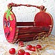 'Signor pomodoro ' basket for vegetables, box, for sweets. Storage Box. Helena Shelk (alenamasterrnd). My Livemaster. Фото №5