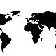 Деревянная карта мира на стену 80х40 см, черная, Карты мира, Москва,  Фото №1