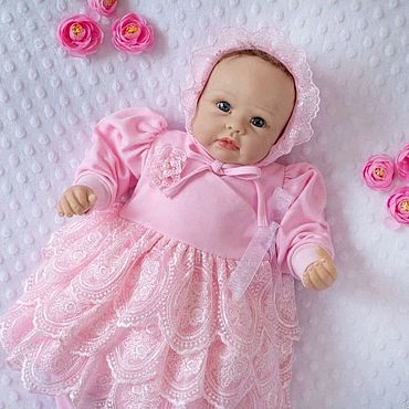 1 Детское платье крючком для девочки малышки Зефир Crochet girls dress