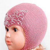 Аксессуары handmade. Livemaster - original item Copy of Hand knitted baby helmet hat, earflap hat, baby boy hat. Handmade.