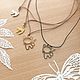 Подвеска "Кошечка" на кожаном шнуре, подарок для девочки. Подвеска. Gleamnight jewelry. Ярмарка Мастеров.  Фото №4
