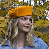 Аксессуары handmade. Livemaster - original item Hats: Orange Pill. Handmade.